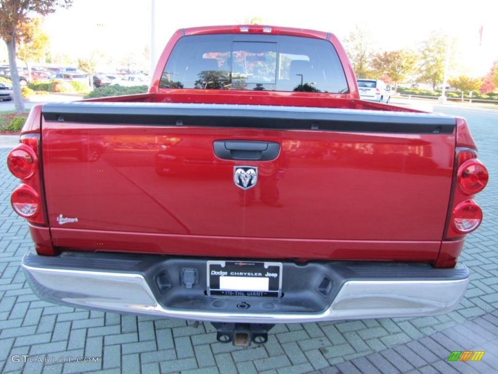 2008 Ram 1500 ST Quad Cab - Inferno Red Crystal Pearl / Medium Slate Gray photo #4