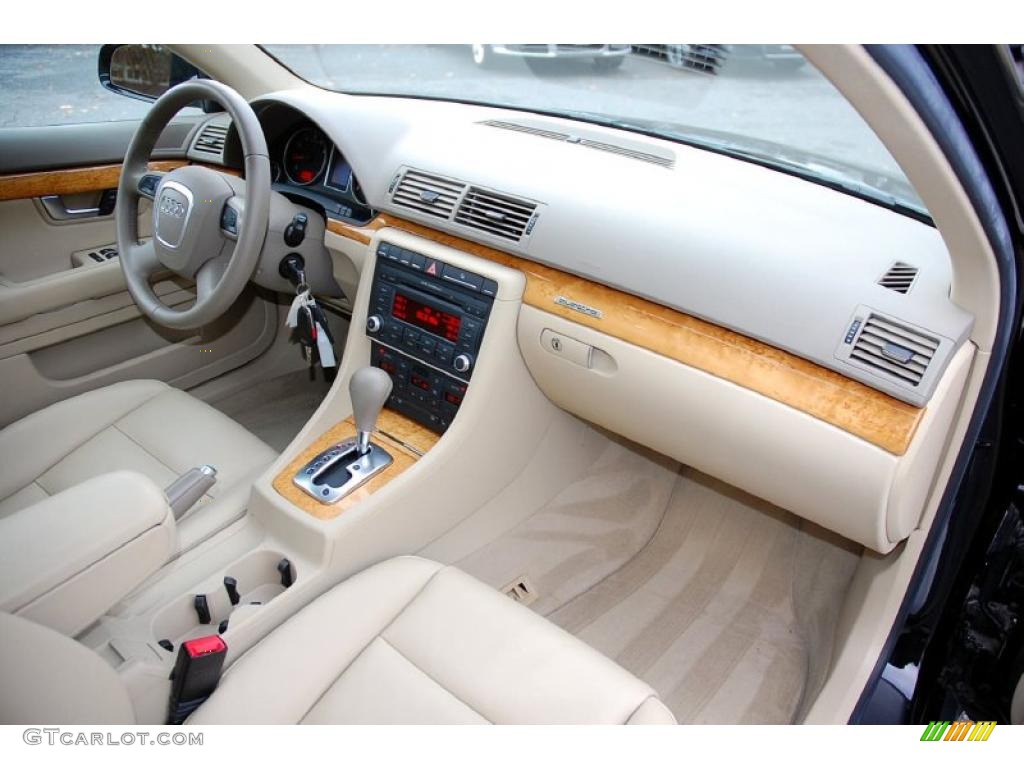 2008 A4 3.2 Quattro S-Line Sedan - Brilliant Black / Beige photo #24