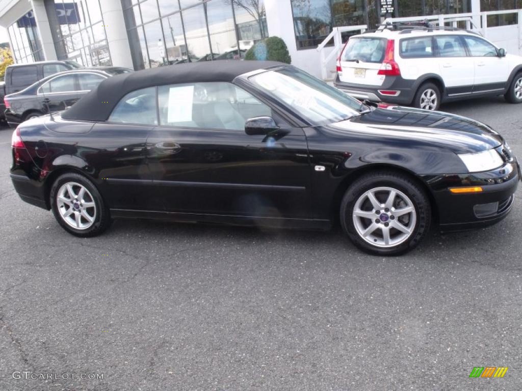 Black 2007 Saab 9-3 2.0T Convertible Exterior Photo #39628394