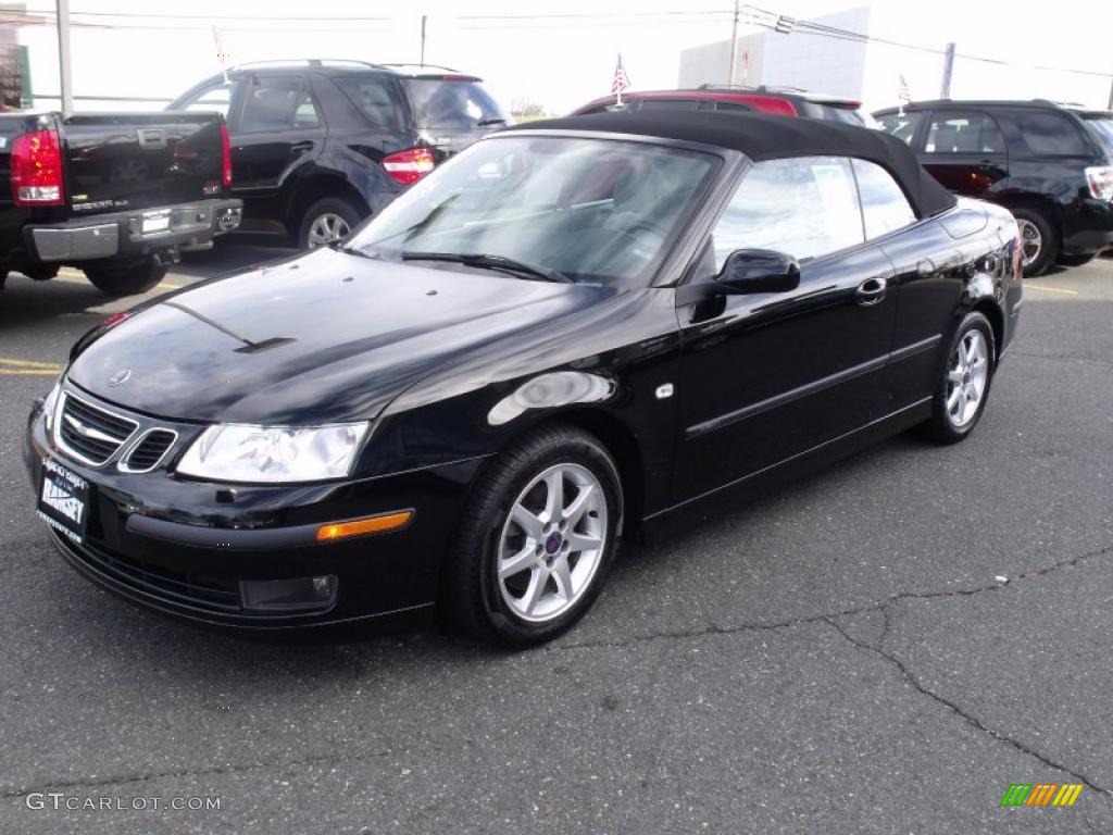 Black 2007 Saab 9-3 2.0T Convertible Exterior Photo #39628534