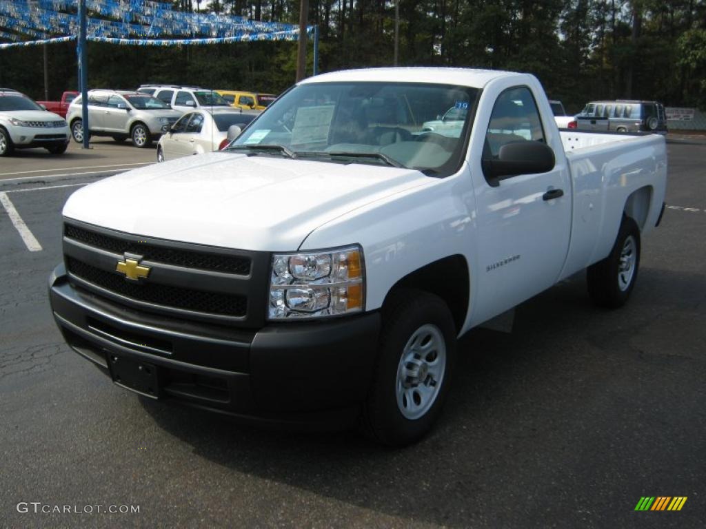 2011 Silverado 1500 Regular Cab - Summit White / Dark Titanium photo #1