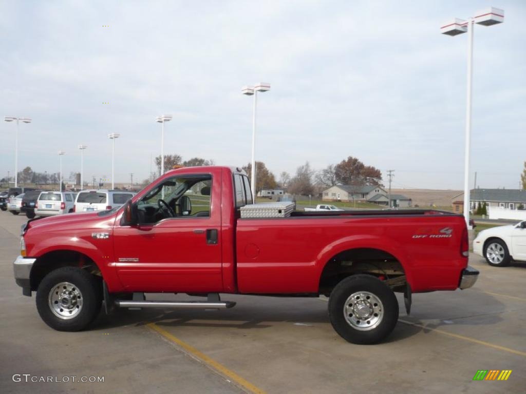 Red 2004 Ford F350 Super Duty XLT Regular Cab 4x4 Exterior Photo #39632438