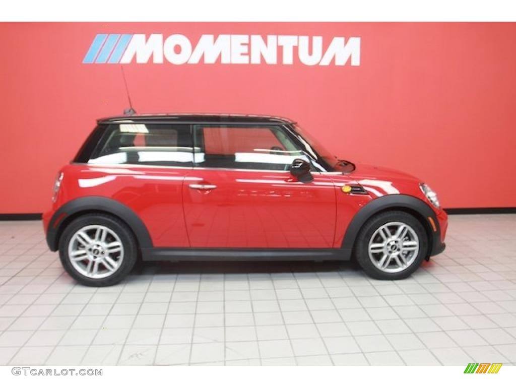 2011 Cooper Hardtop - Chili Red / Rooster Red/Carbon Black photo #1