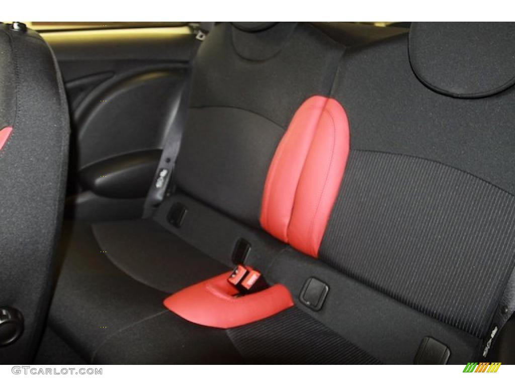 Rooster Red/Carbon Black Interior 2011 Mini Cooper Hardtop Photo #39632906