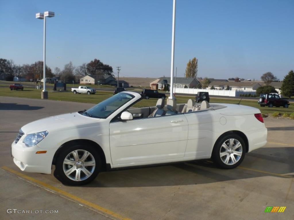 Stone White 2010 Chrysler Sebring Touring Convertible Exterior Photo #39633202