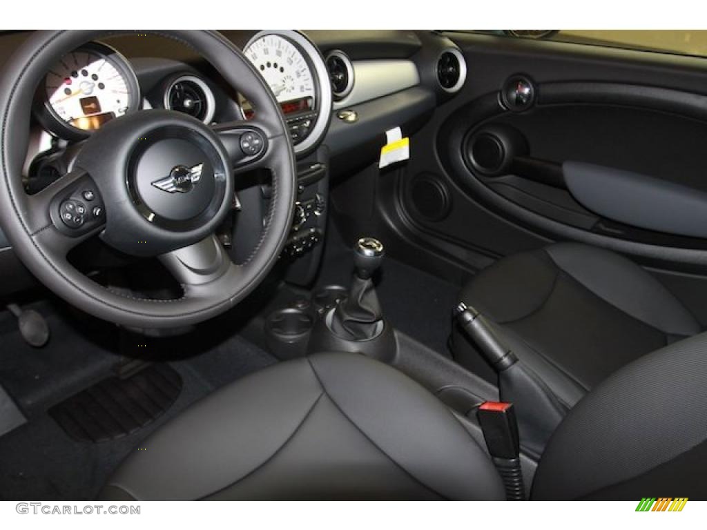 Carbon Black Interior 2011 Mini Cooper Hardtop Photo #39633258