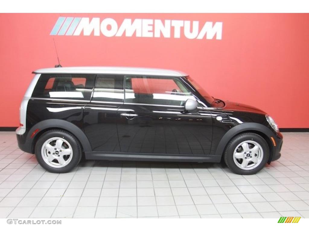 2011 Cooper Clubman - Absolute Black / Punch Carbon Black Leather photo #1