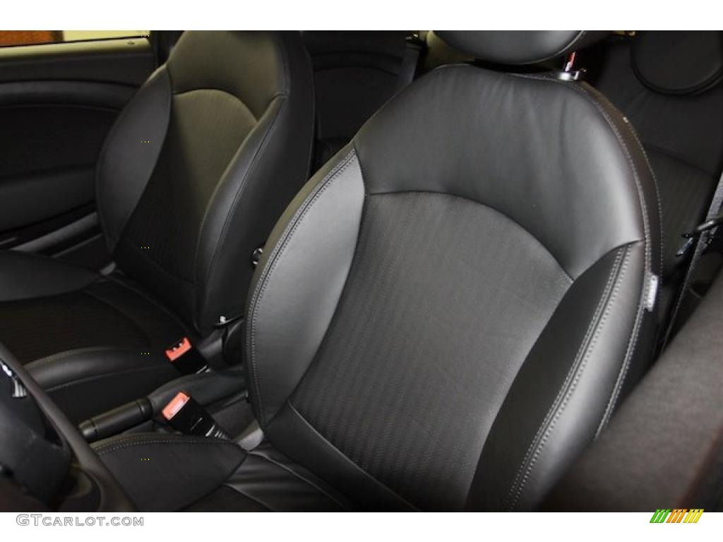 Punch Carbon Black Leather Interior 2011 Mini Cooper Clubman Photo #39633470