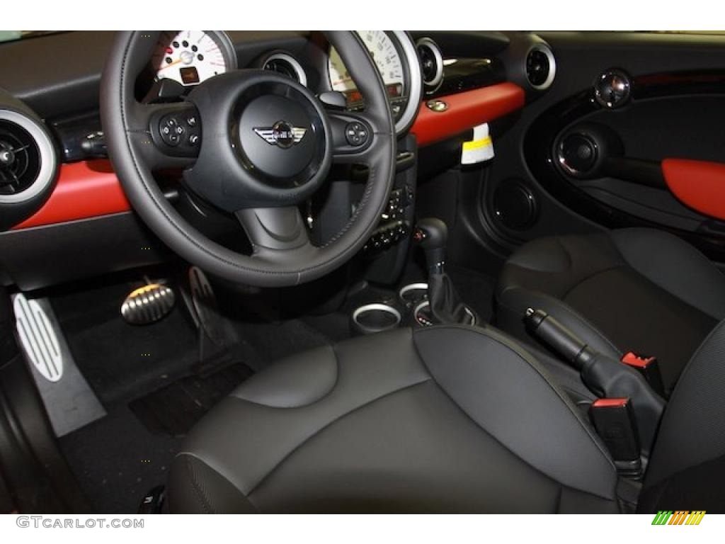 Carbon Black Interior 2011 Mini Cooper S Hardtop Photo #39633666