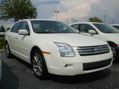 Ford Fusion Sport White. White Suede Ford Fusion in