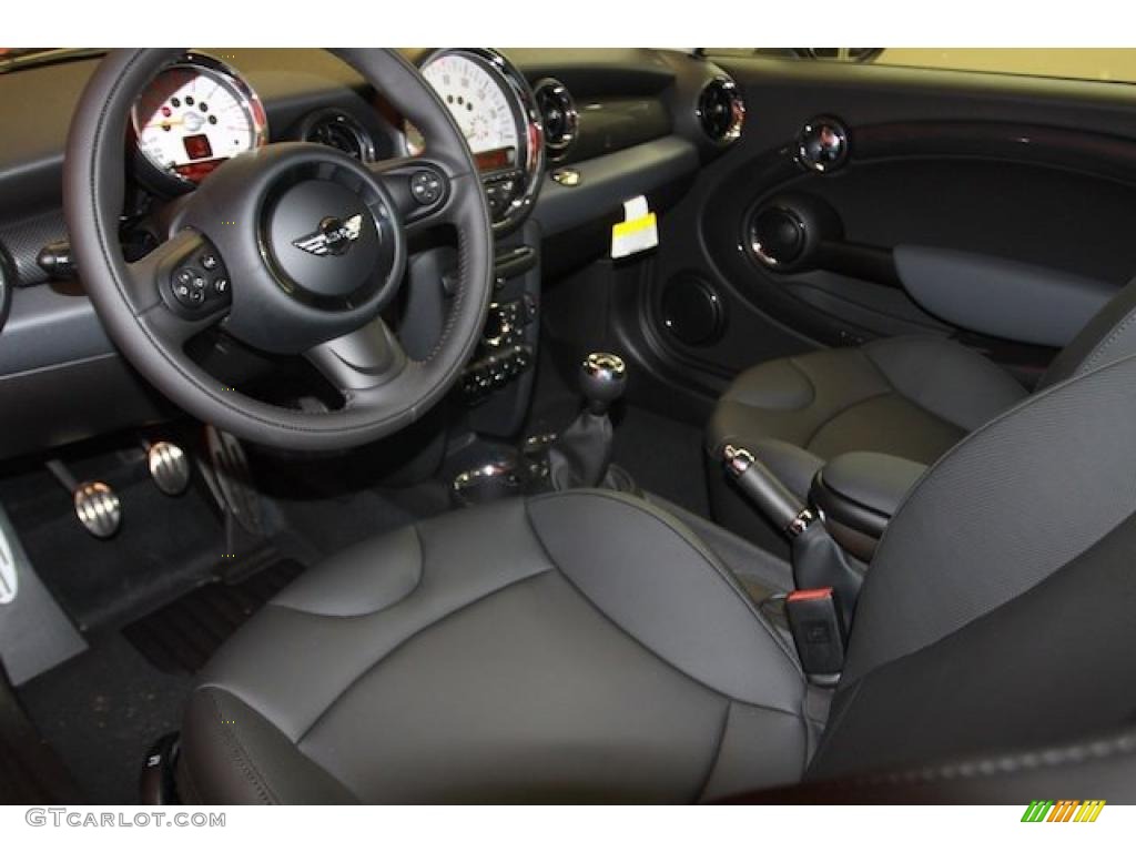 Carbon Black Interior 2011 Mini Cooper S Hardtop Photo #39634414