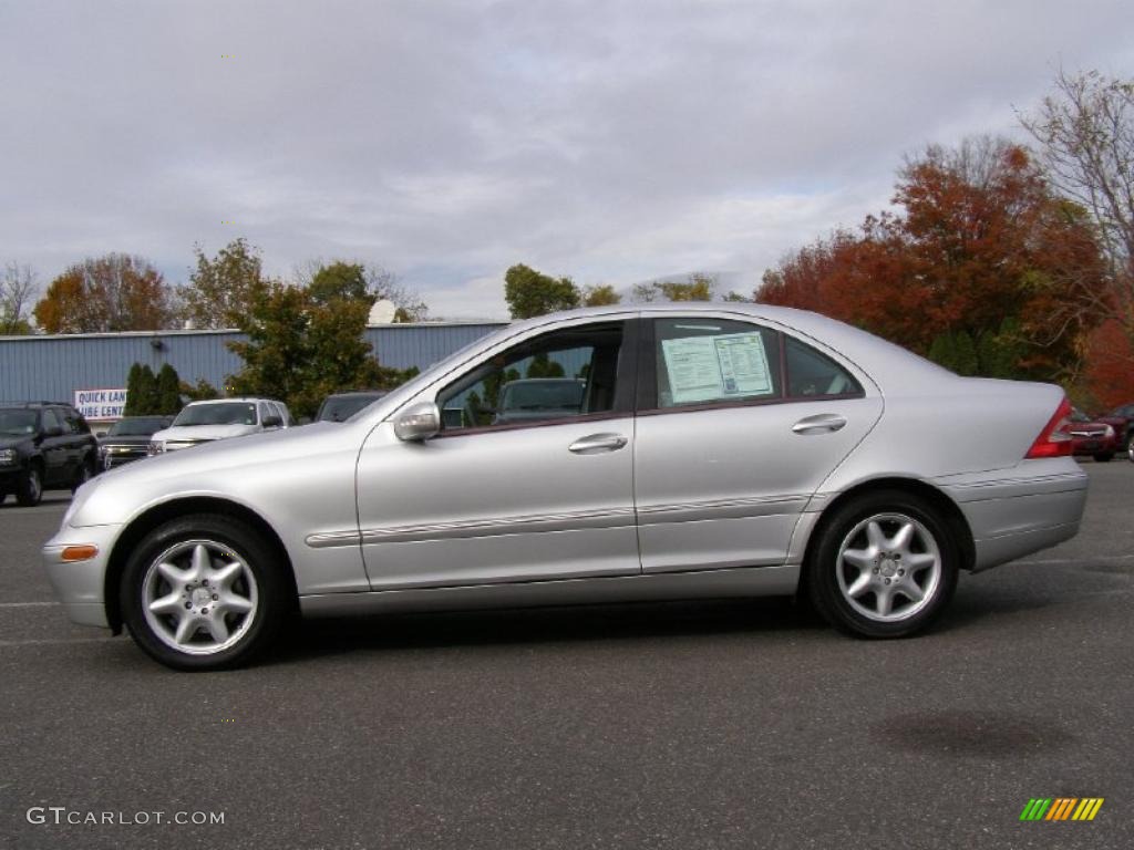 Brilliant Silver Metallic 2003 Mercedes-Benz C 320 4Matic Sport Sedan Exterior Photo #39634450
