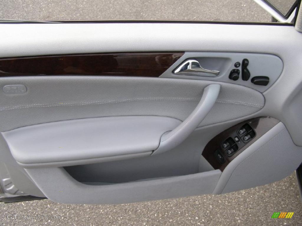 2003 Mercedes-Benz C 320 4Matic Sport Sedan Ash Door Panel Photo #39634550