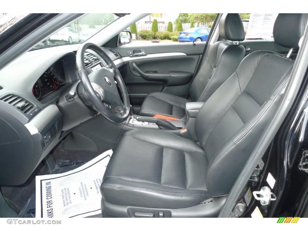 Ebony Interior 2004 Acura TSX Sedan Photo #39636934