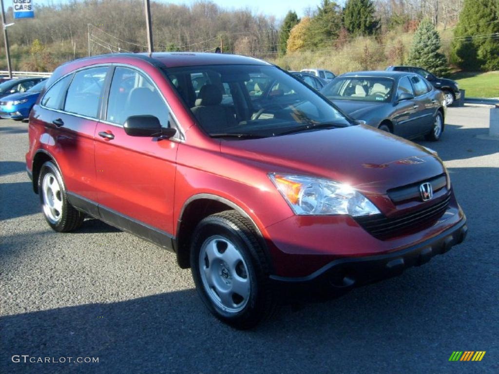 2009 CR-V LX 4WD - Tango Red Pearl / Gray photo #1