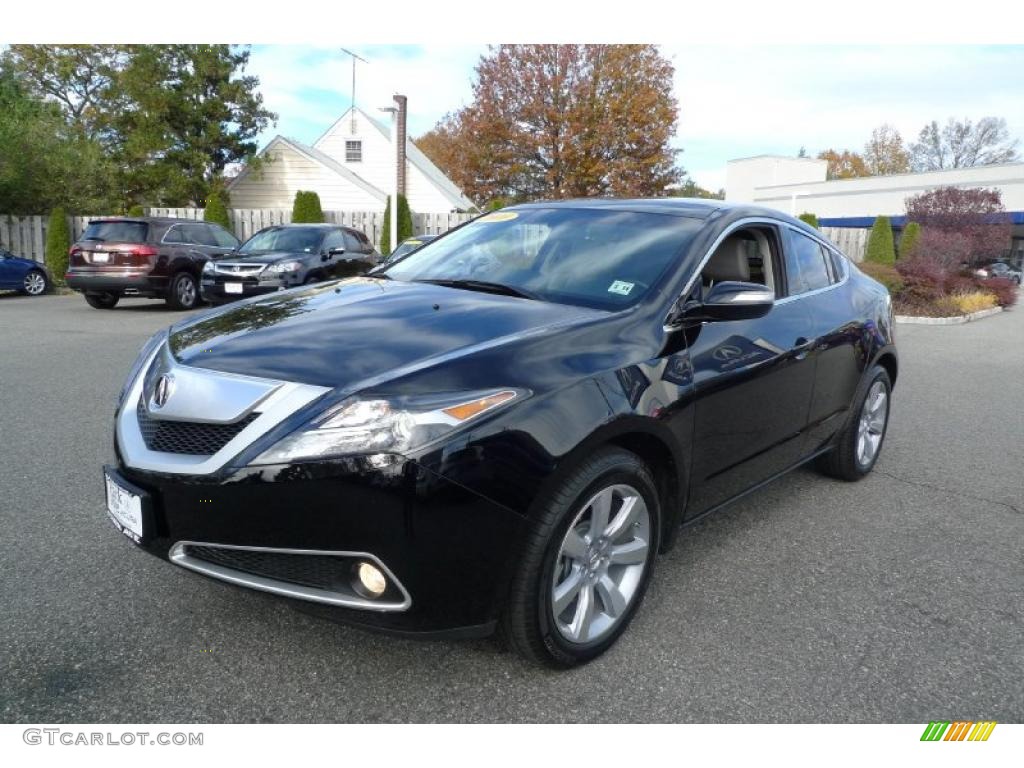 Crystal Black Pearl 2010 Acura ZDX AWD Technology Exterior Photo #39641255
