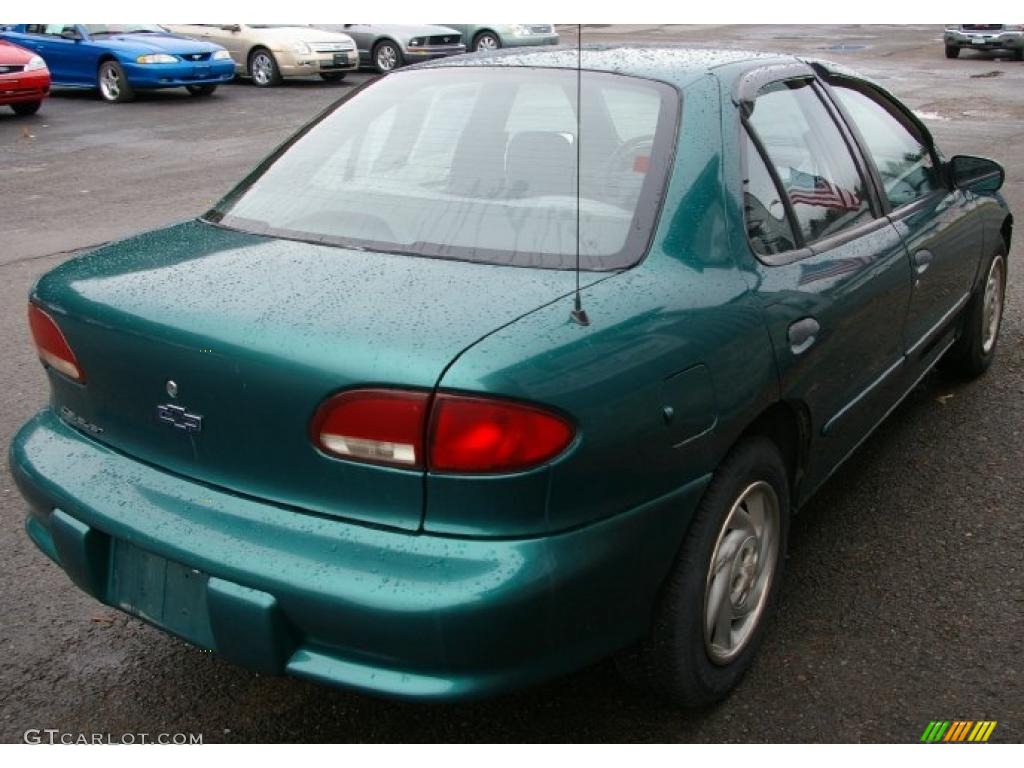 1999 Cavalier Sedan - Green Metallic / Graphite photo #10