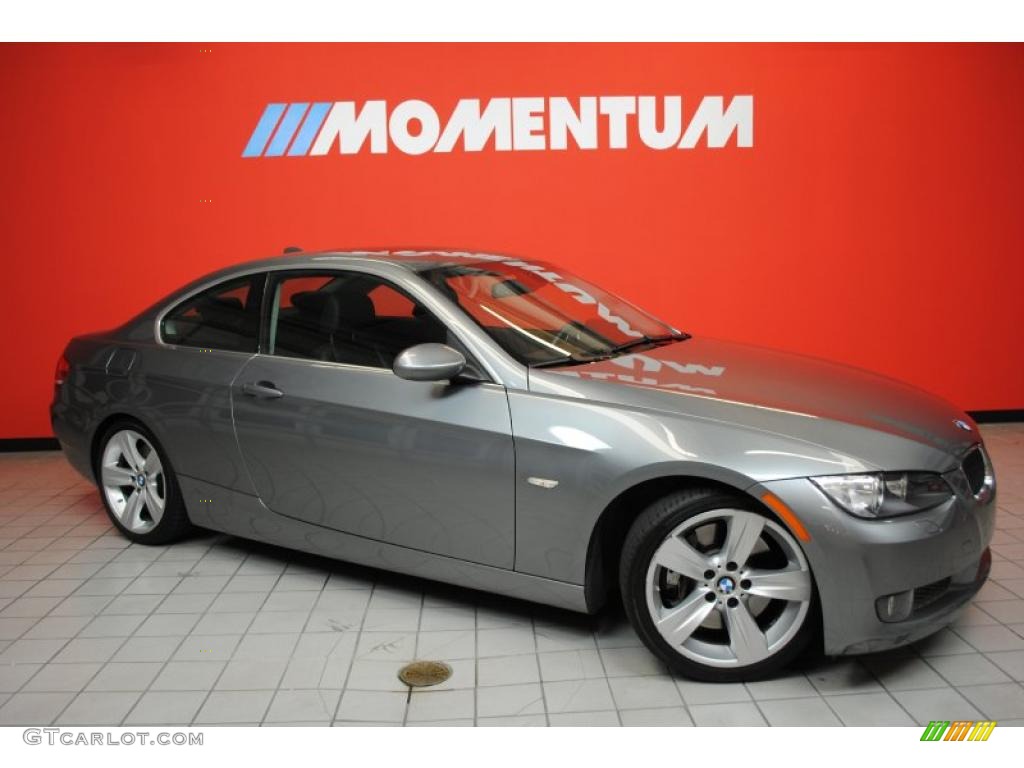 2008 3 Series 335i Coupe - Space Grey Metallic / Black photo #2