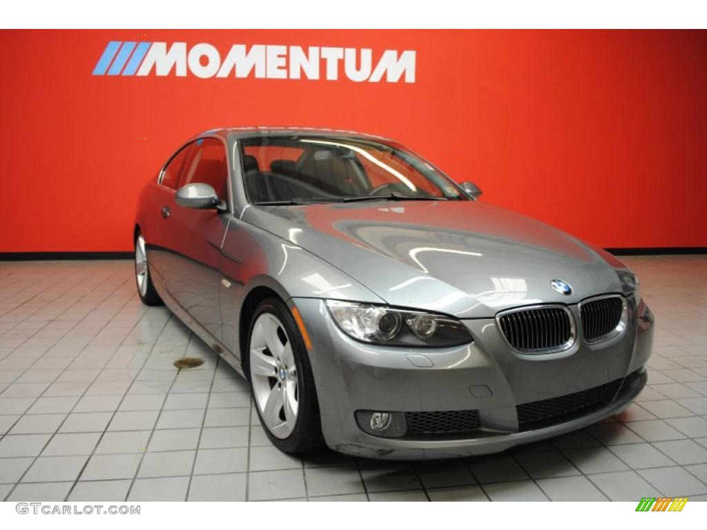 2008 3 Series 335i Coupe - Space Grey Metallic / Black photo #9