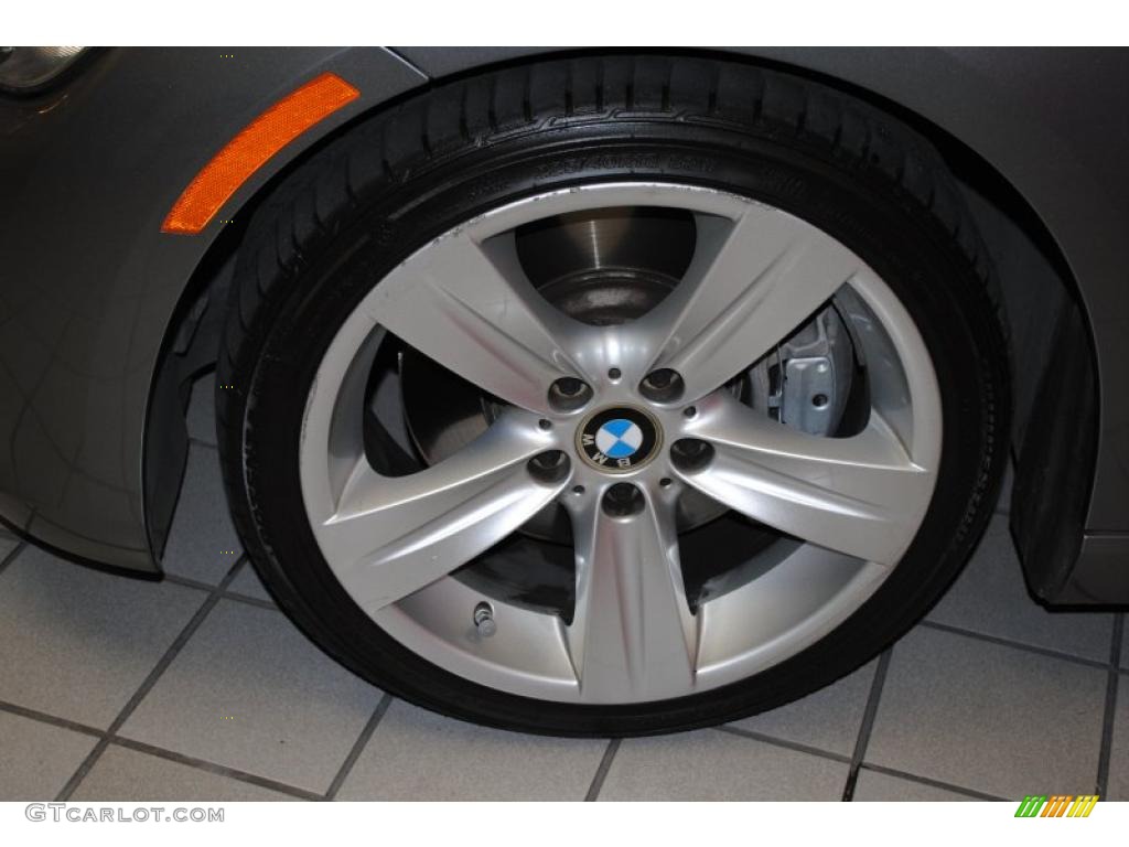 2008 3 Series 335i Coupe - Space Grey Metallic / Black photo #11