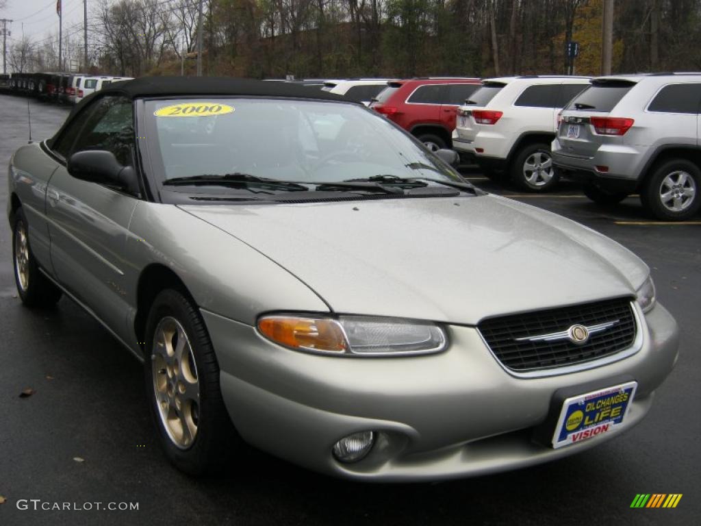 2000 Sebring JXi Convertible - Light Cypress Green Metallic / Agate photo #15