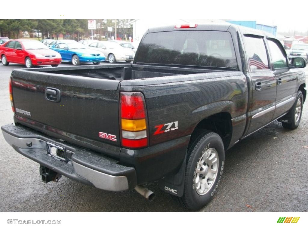 2005 Sierra 1500 Z71 Crew Cab 4x4 - Onyx Black / Dark Pewter photo #11