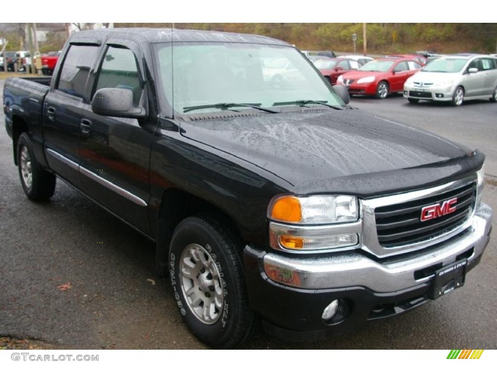 2005 Sierra 1500 Z71 Crew Cab 4x4 - Onyx Black / Dark Pewter photo #12