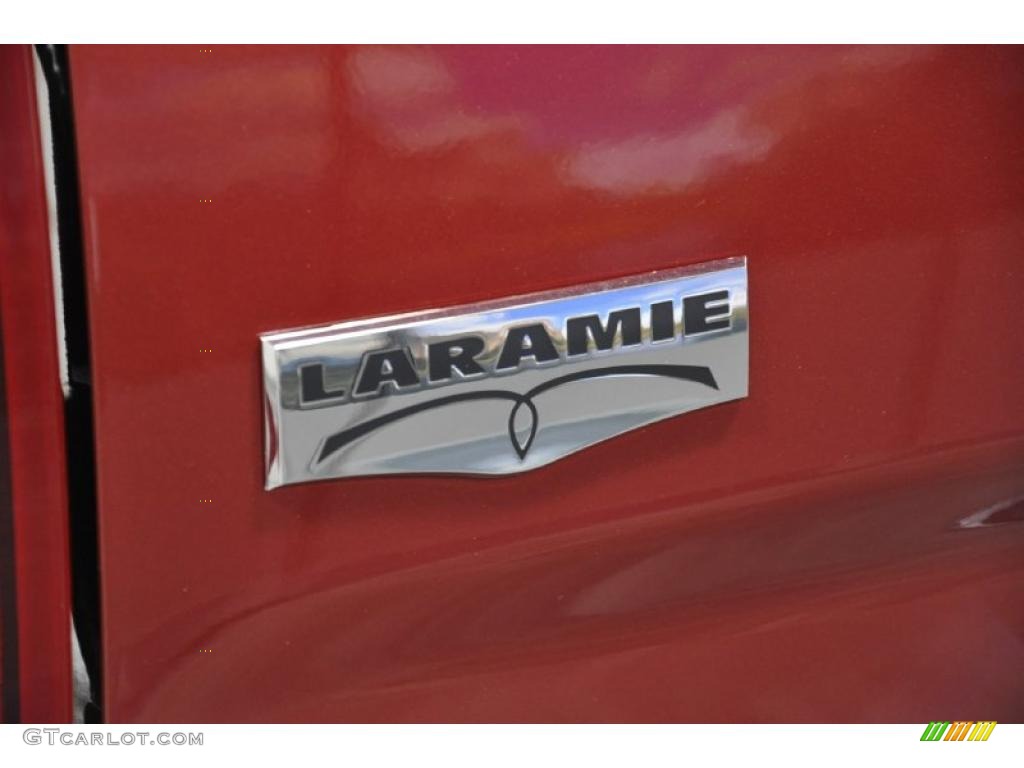 2011 Ram 1500 Laramie Crew Cab - Deep Cherry Red Crystal Pearl / Light Pebble Beige/Bark Brown photo #7