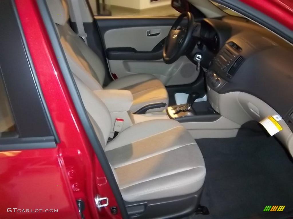 Beige Interior 2010 Hyundai Elantra GLS Photo #39645215