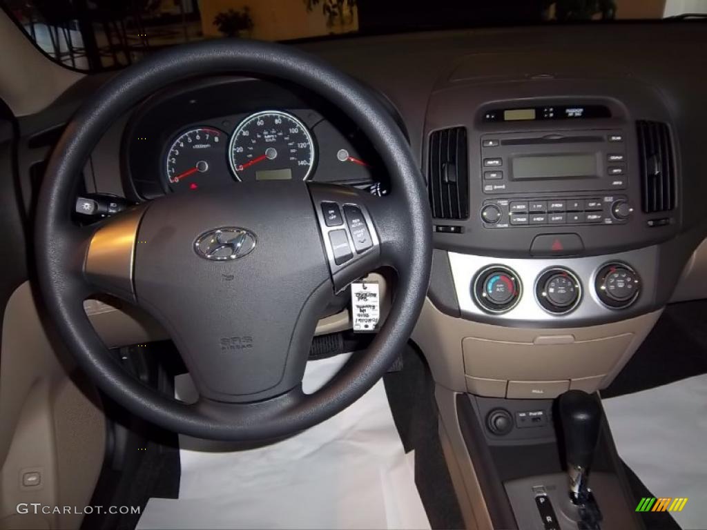 2010 Hyundai Elantra GLS Beige Dashboard Photo #39645303