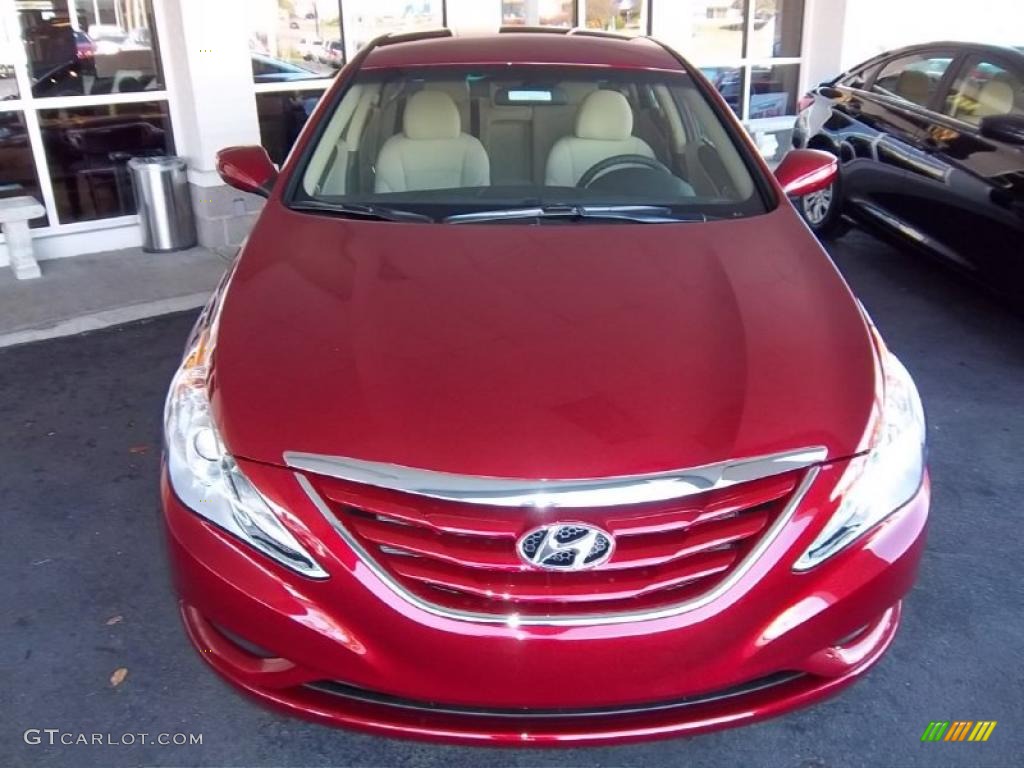 2011 Sonata GLS - Venetian Red / Camel photo #2