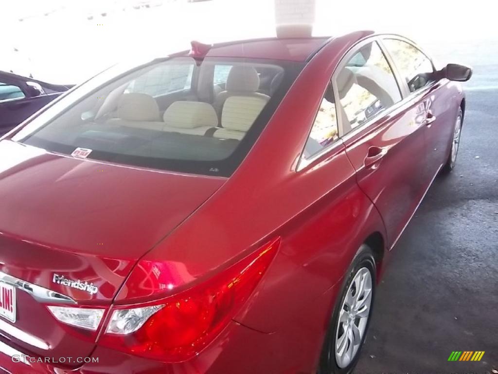 2011 Sonata GLS - Venetian Red / Camel photo #5