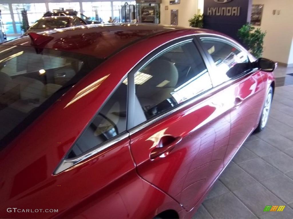 2011 Sonata GLS - Venetian Red / Camel photo #6