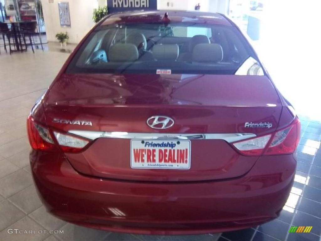 2011 Sonata GLS - Venetian Red / Camel photo #7