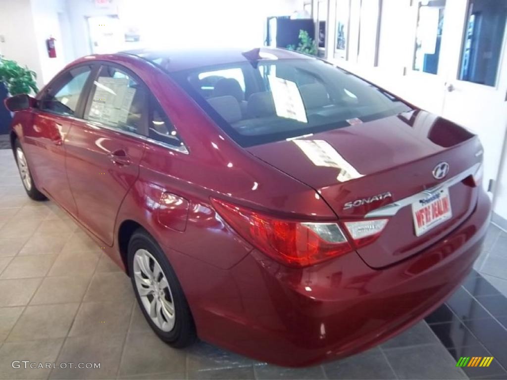 2011 Sonata GLS - Venetian Red / Camel photo #8