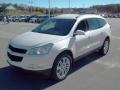 White Diamond Tricoat 2011 Chevrolet Traverse LT AWD Exterior