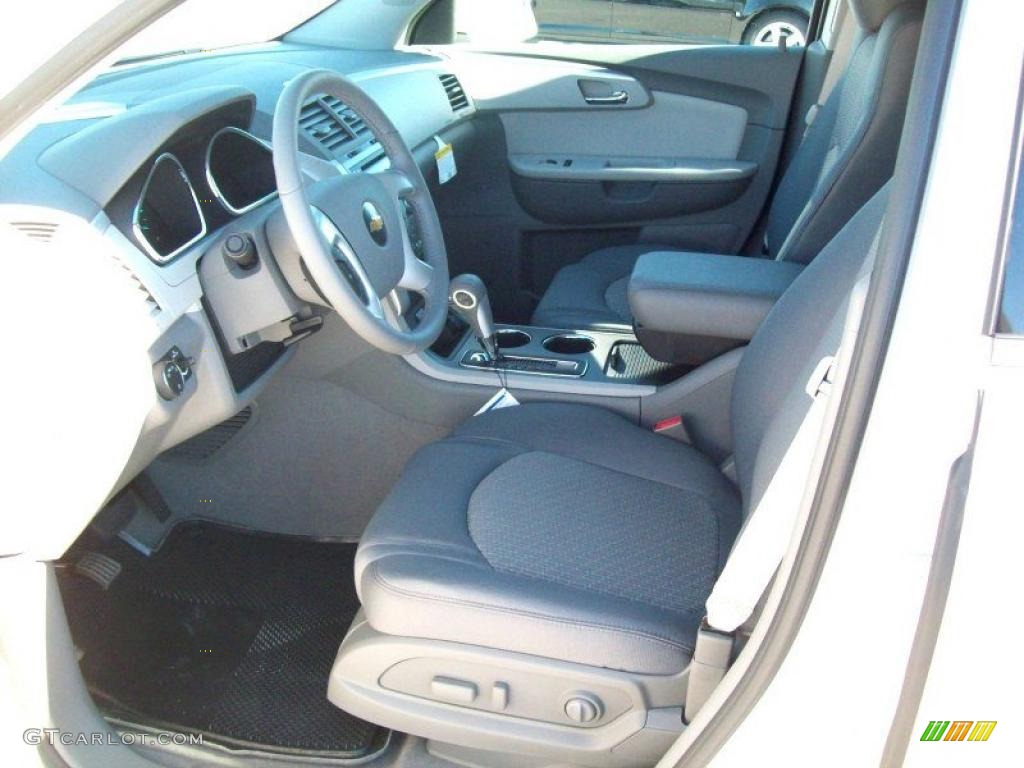 Dark Gray/Light Gray Interior 2011 Chevrolet Traverse LT AWD Photo #39646934