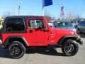 2002 Flame Red Jeep Wrangler Sport 4x4  photo #9
