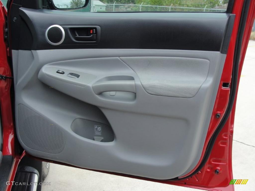 2010 Toyota Tacoma V6 SR5 Double Cab 4x4 Graphite Door Panel Photo #39648866