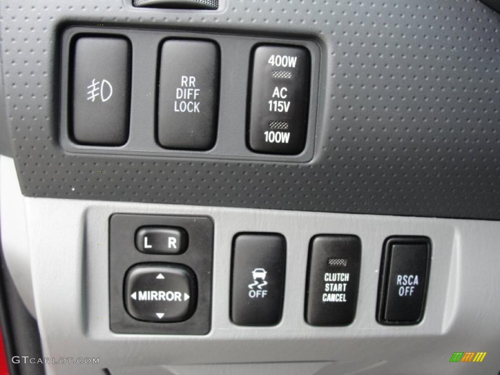 2010 Toyota Tacoma V6 SR5 Double Cab 4x4 Controls Photo #39649244