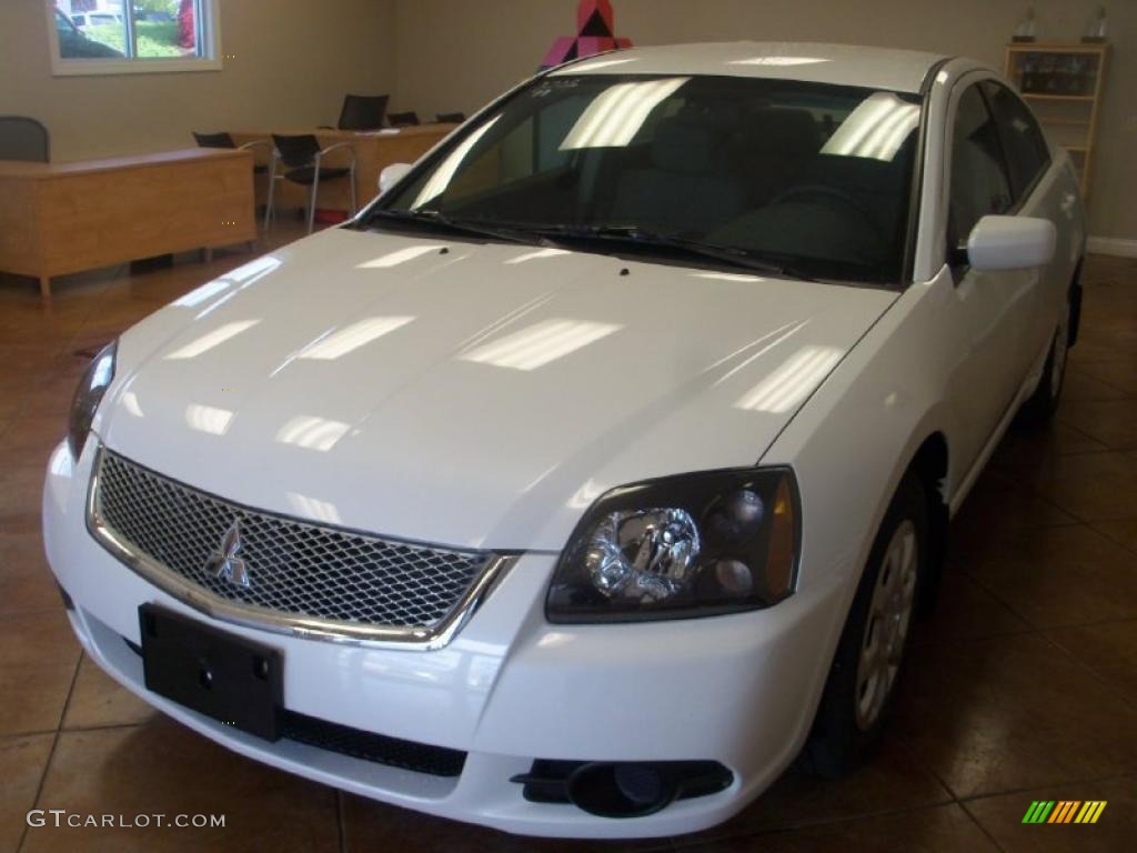 2011 Galant ES - White Pearl / Medium Gray photo #1