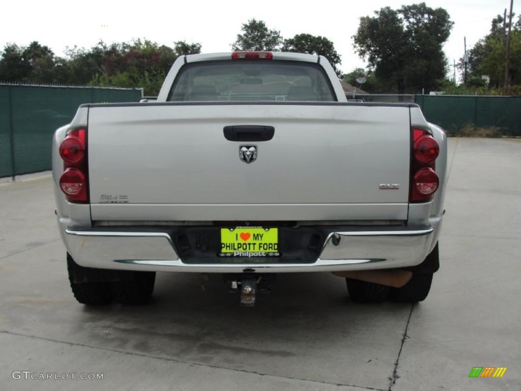 2007 Ram 3500 SLT Regular Cab 4x4 Dually - Bright Silver Metallic / Medium Slate Gray photo #4