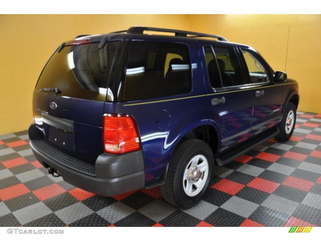 2004 Explorer XLS 4x4 - Dark Blue Pearl Metallic / Medium Parchment photo #4