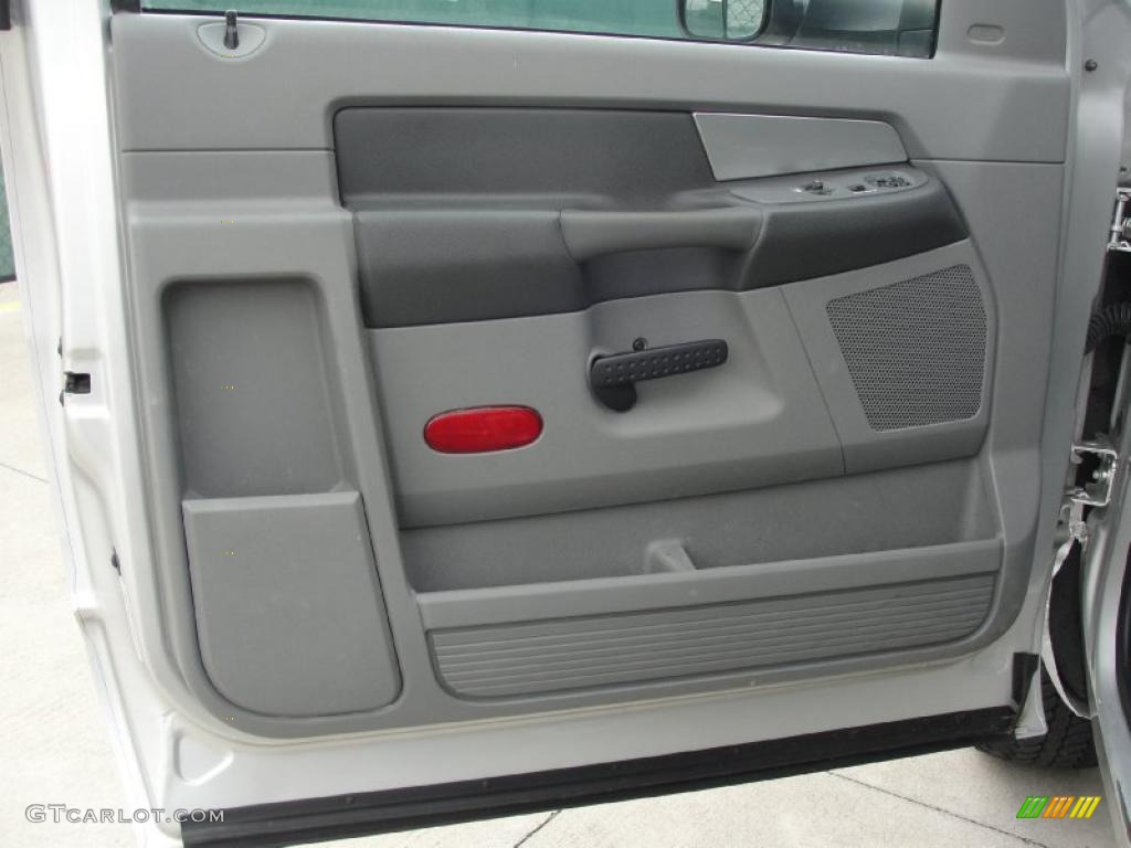 2007 Dodge Ram 3500 SLT Regular Cab 4x4 Dually Medium Slate Gray Door Panel Photo #39650800