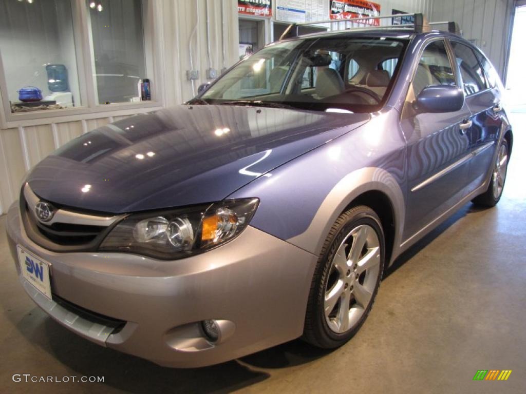 2010 Impreza Outback Sport Wagon - Newport Blue Pearl / Ivory photo #2