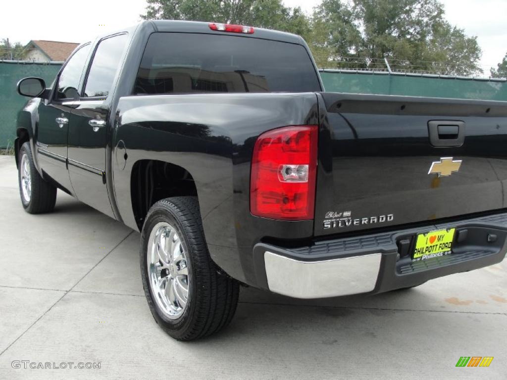 2009 Silverado 1500 LT Crew Cab - Black Granite Metallic / Ebony photo #5