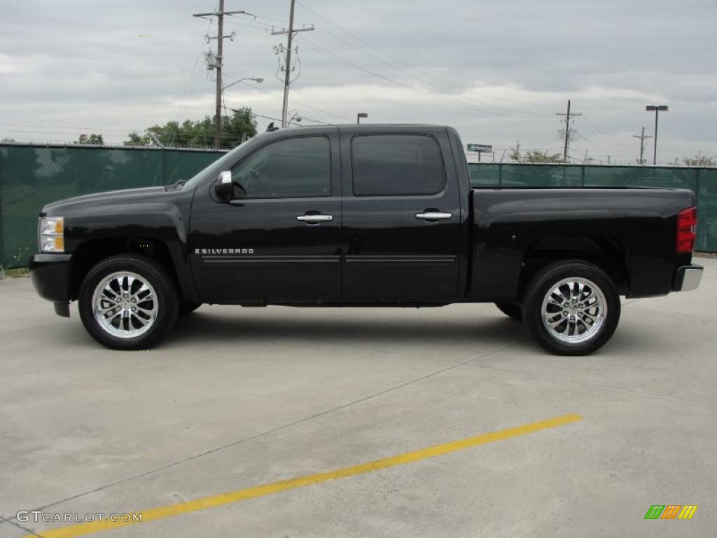 2009 Silverado 1500 LT Crew Cab - Black Granite Metallic / Ebony photo #6