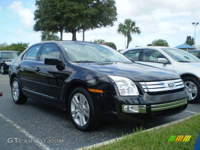 2009 Fusion SEL V6 - Tuxedo Black Metallic / Charcoal Black photo #1