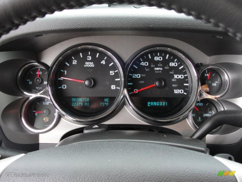 2009 Silverado 1500 LT Crew Cab - Black Granite Metallic / Ebony photo #44