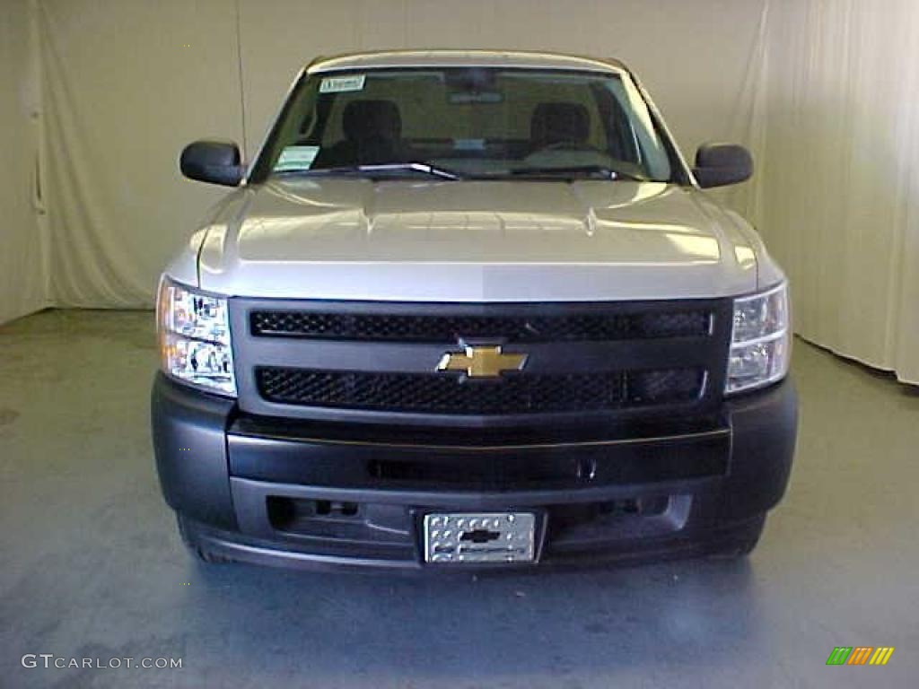 2011 Silverado 1500 Regular Cab - Sheer Silver Metallic / Dark Titanium photo #2